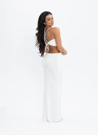 AZARIA DRESS in ecru color